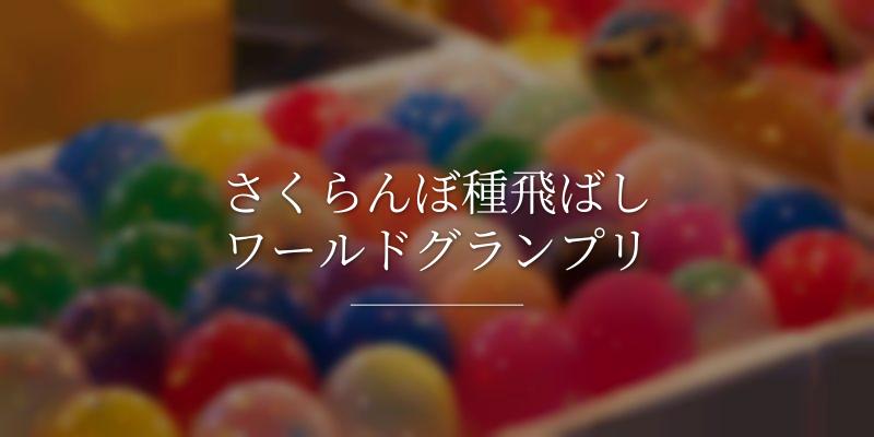 さくらんぼ種飛ばしワールドグランプリ
