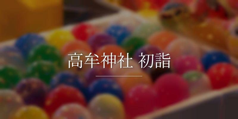 高牟神社 初詣