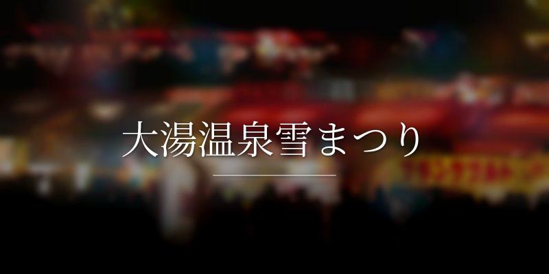 大湯温泉雪まつり