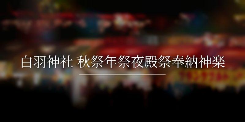 白羽神社 秋祭年祭夜殿祭奉納神楽