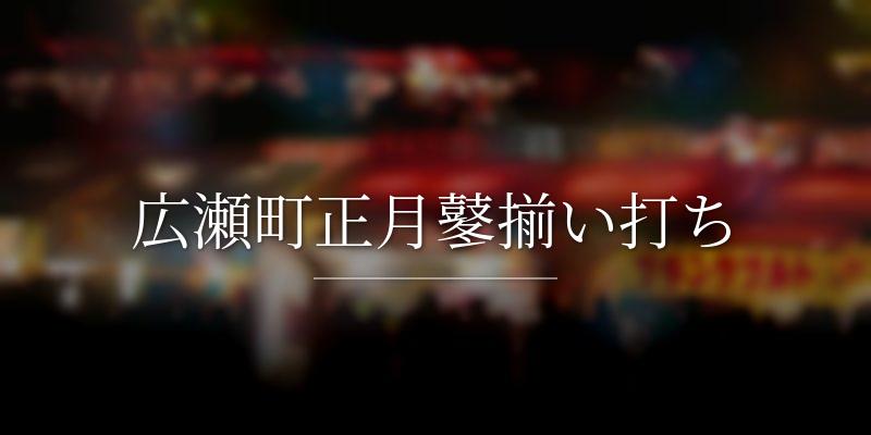 広瀬町正月鼕揃い打ち