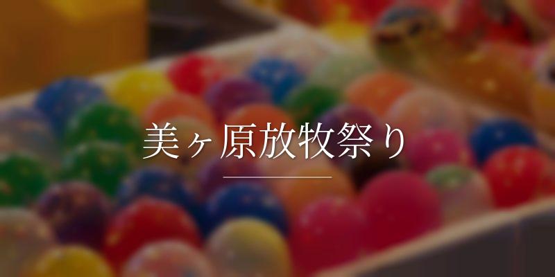 美ヶ原放牧祭り