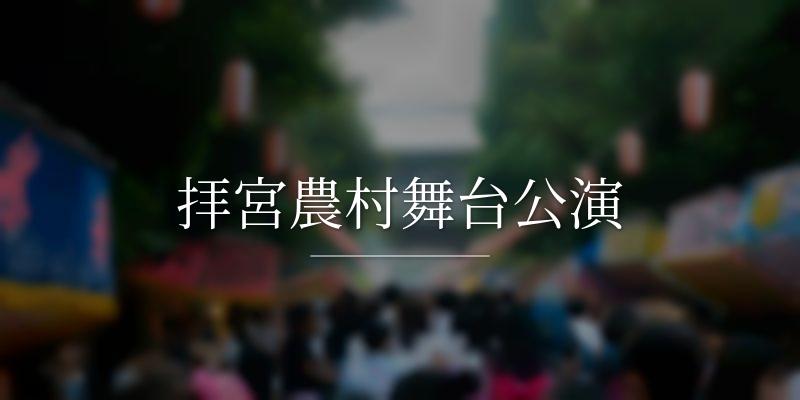 拝宮農村舞台公演