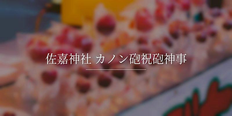 佐嘉神社 カノン砲祝砲神事