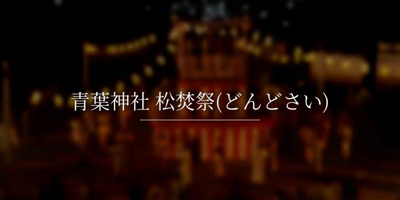青葉神社 松焚祭(どんどさい)