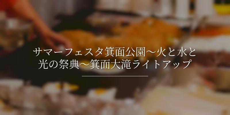 サマーフェスタ箕面公園～火と水と光の祭典～箕面大滝ライトアップ