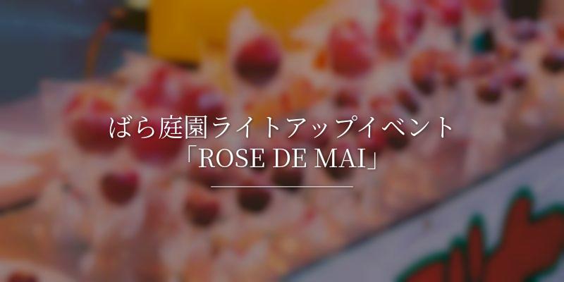 ばら庭園ライトアップイベント「ROSE DE MAI」
