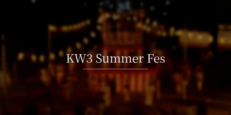 KW3 Summer Fes 