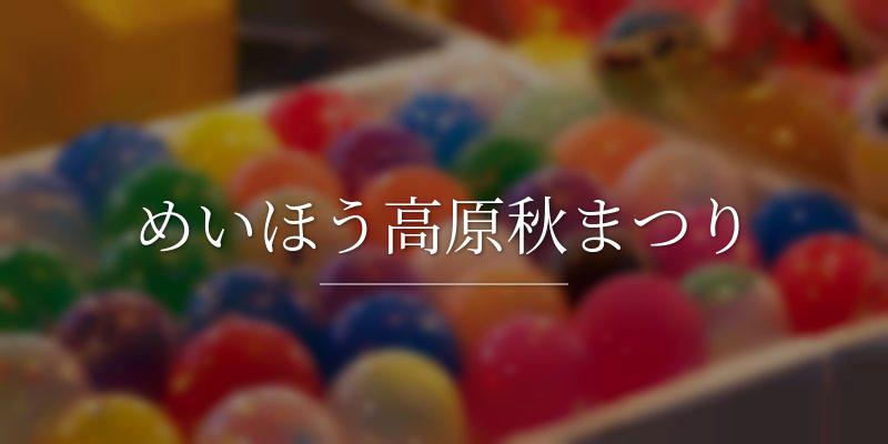 めいほう高原秋まつり
