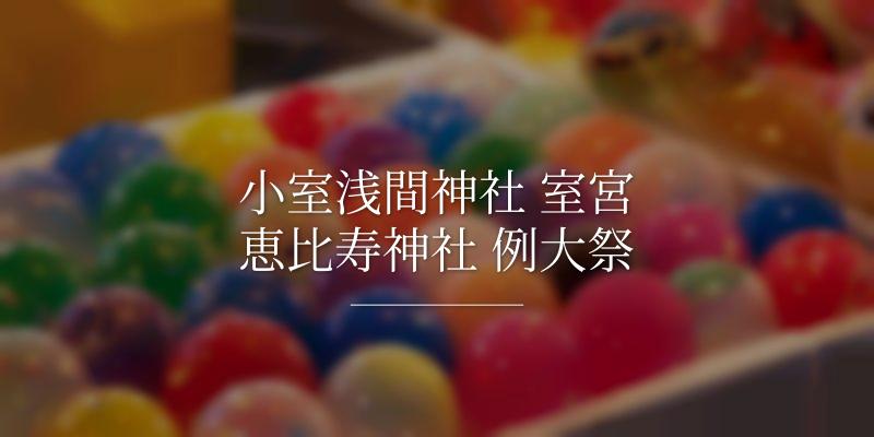 小室浅間神社 室宮恵比寿神社 例大祭